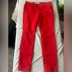 LEI Red Straight Leg Pants